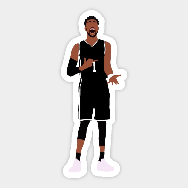 D'angelo Russell Ice in His Veins Sticker by xRatTrapTeesx